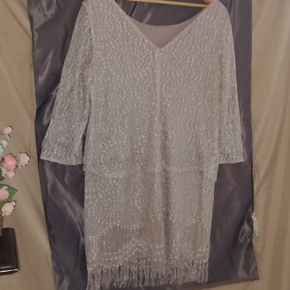 Beautiful all lace glitter women'evening dress - Picture 12 of 12